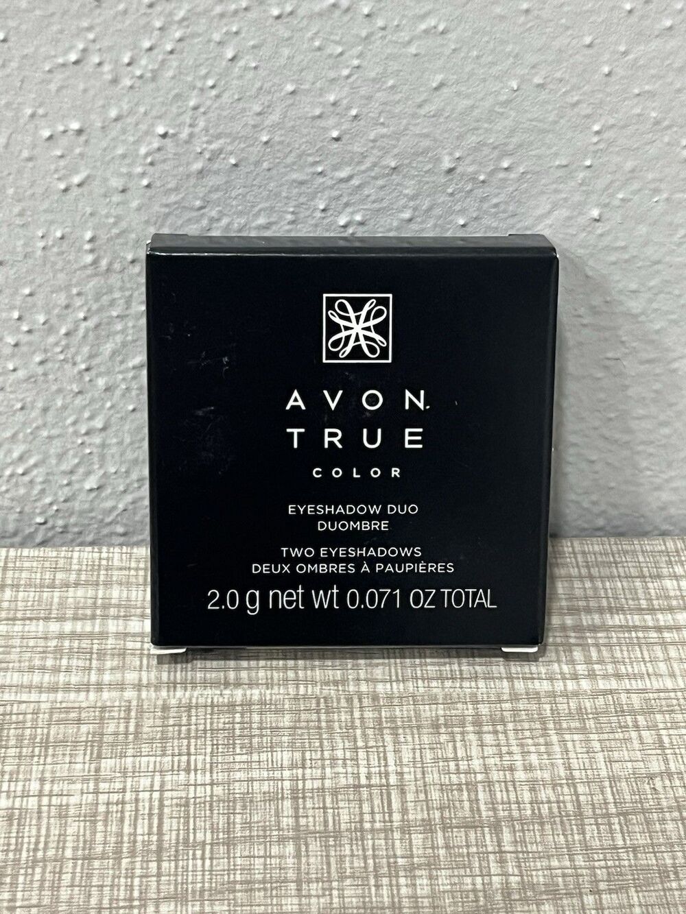 AVON True Color Eyeshadow Duo Night Sky Silver/Blue Color W/ Compact Mirror NEW